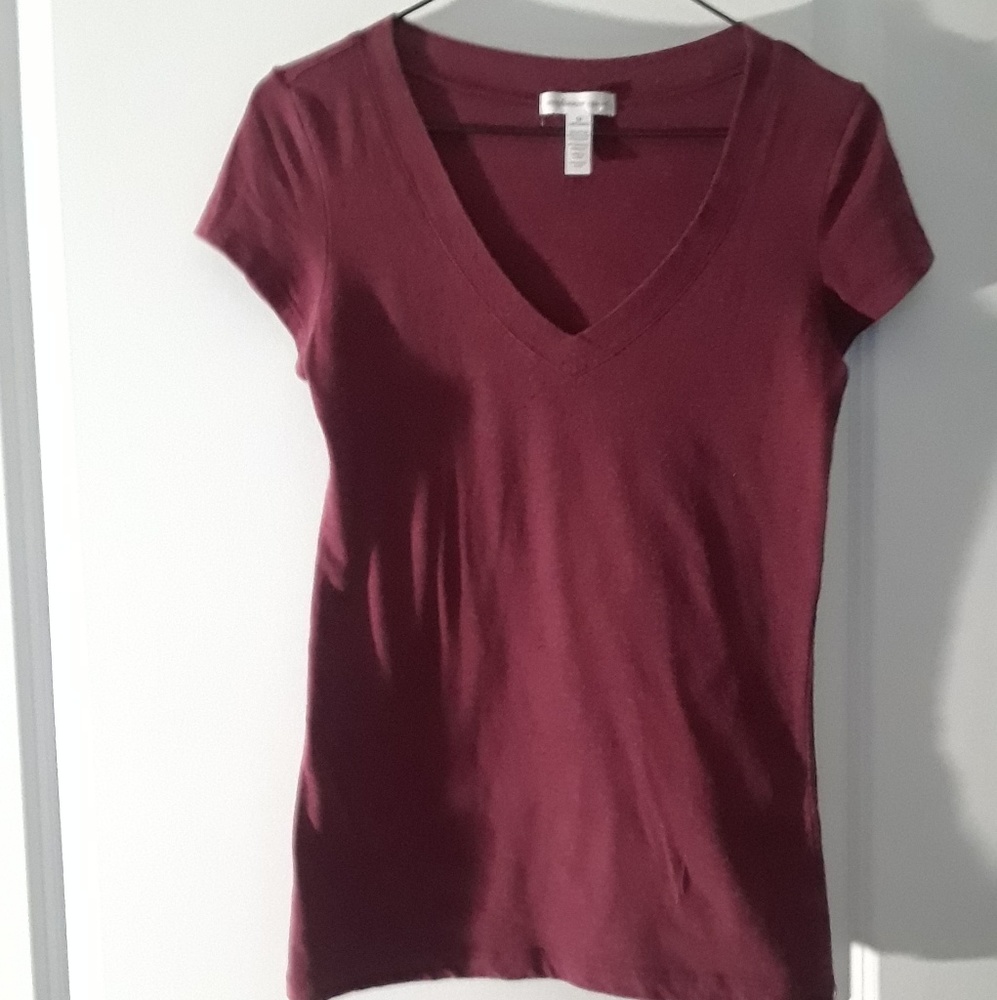 Ambiance burgundy shirt